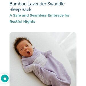 Swaddelini Bamboo Swaddle Sleep Sack Lavender